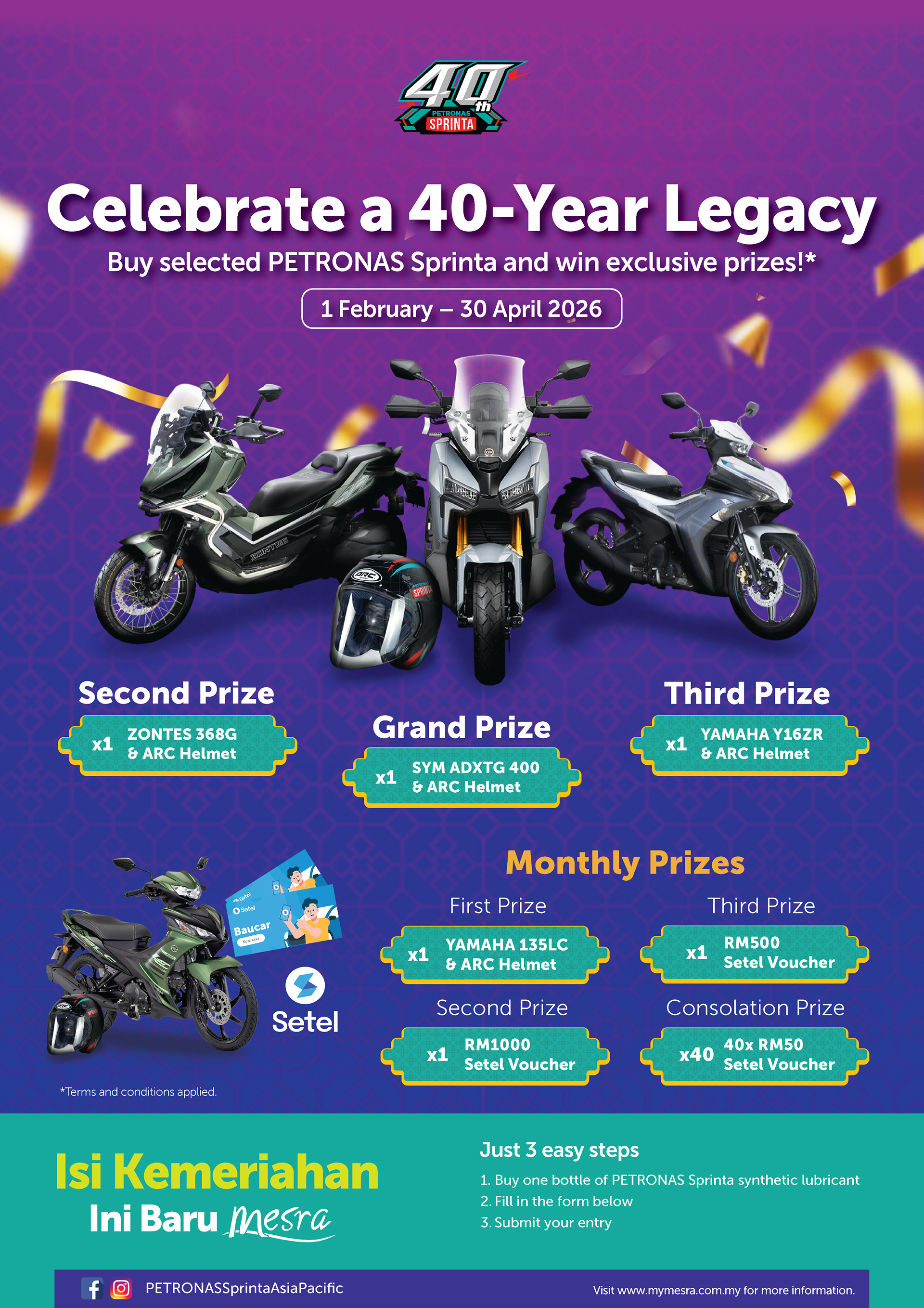 SPRINTA 40th Festive Poster